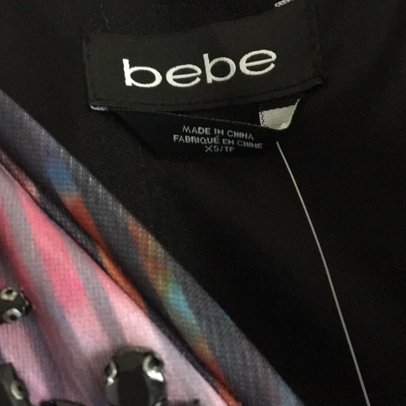 🧨 BeBe halter top with rhinestones 💥 - Picture 5 of 7